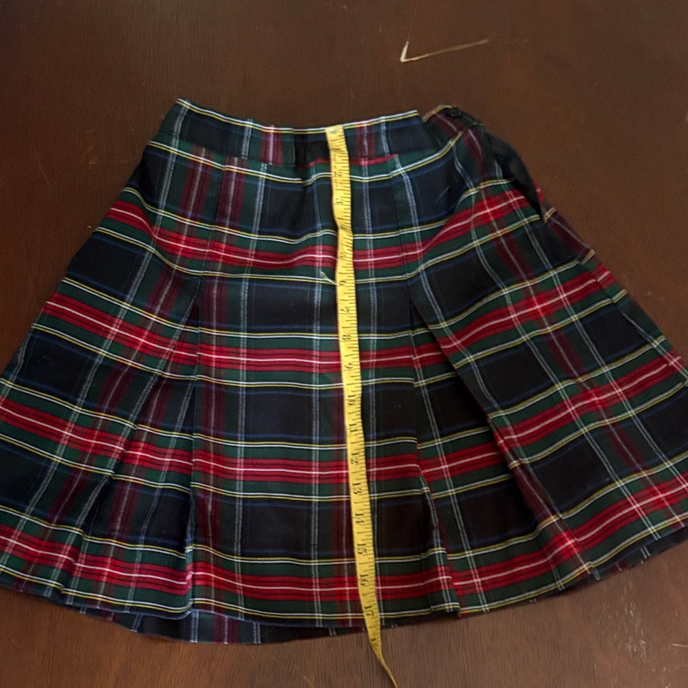 Girls Flynn o hara school Uniform Skirt - Red and black plaid Sz 12T